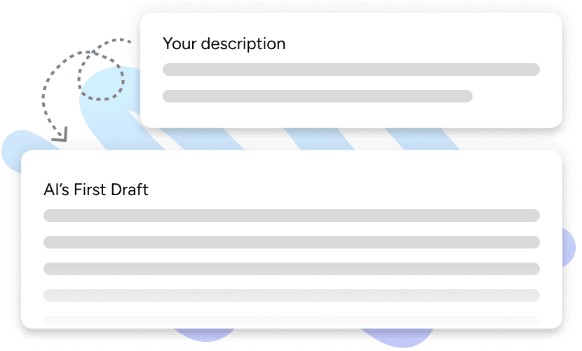 Stylized illustration of the Txt Muse AI-assisted drafts feature